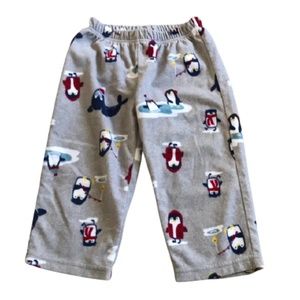 Carter’s 2T fleece pants penguin gray grey